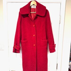 Bargain Price! Red Max Mara Wool Peacoat - Women's size 12